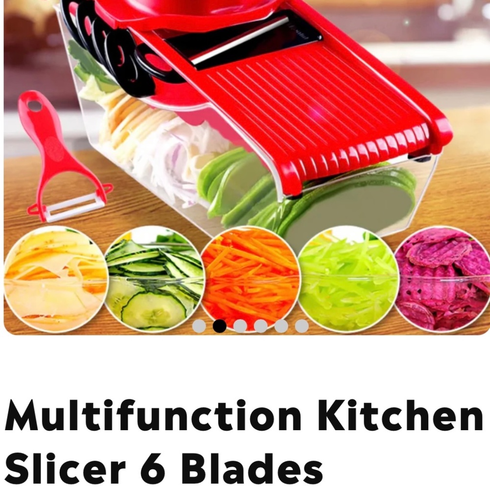 Multifunction Kitchen Slicer 6 Blades